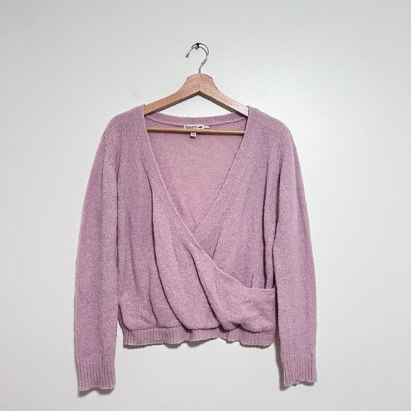 Toad & Co. Wool Blend Cappuccino Boucle Ballet Wrap Sweater Size Small - Picture 2 of 7